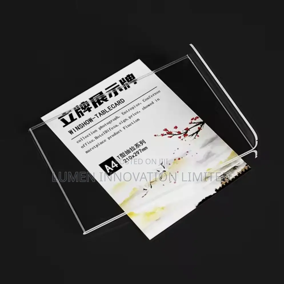 A4 Acrylic Decca (Table Sign Display)