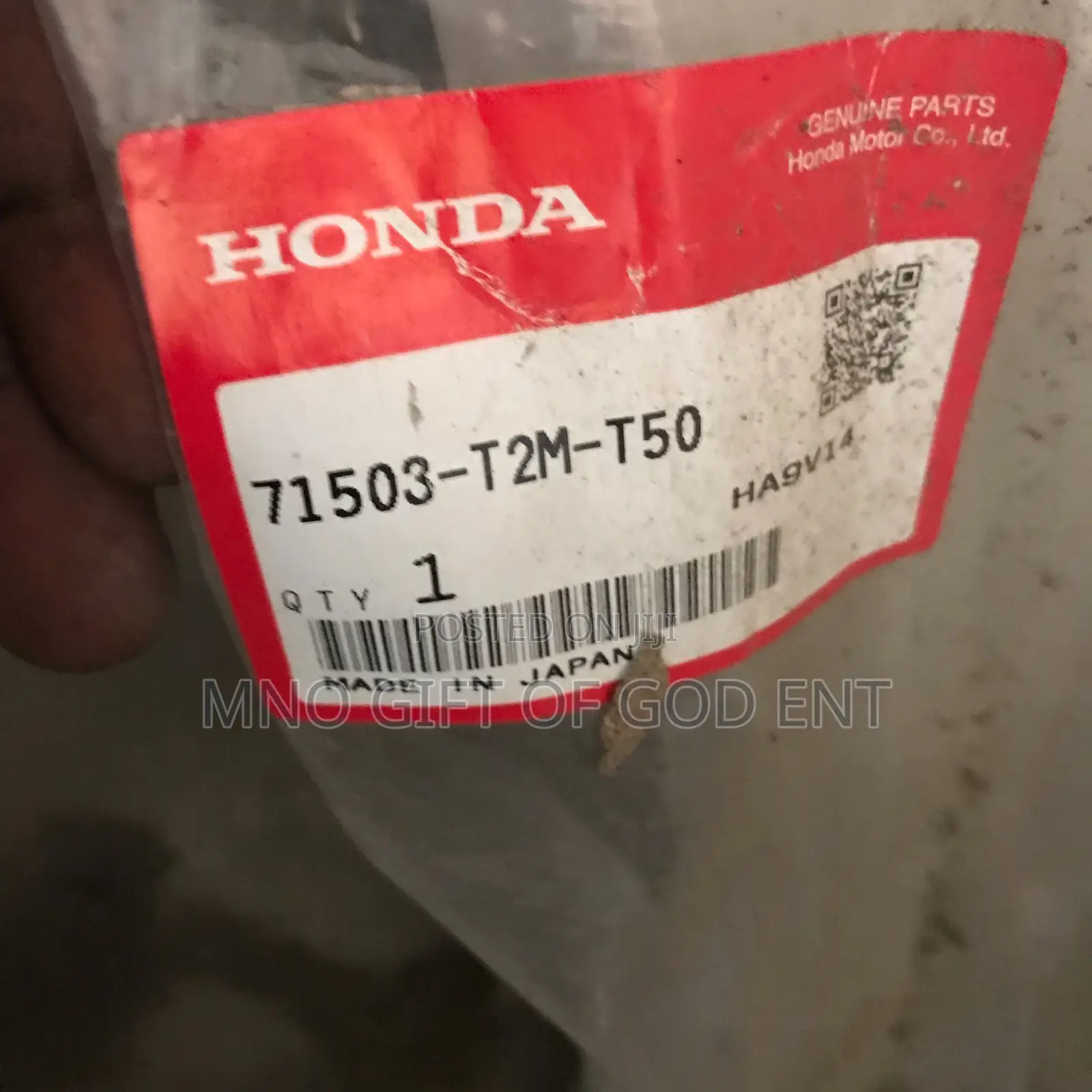 2017 Honda Accord Hybrid Rear Bumper Molding 71503-T2m-T50