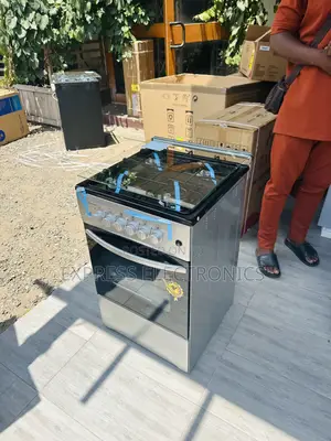 Nice Sleek Sliver Design Gas Cooker Oven 4burner 50/50