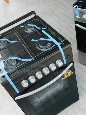 Efficiency Volcano 4 Gas Black 50x50 Burner Oven