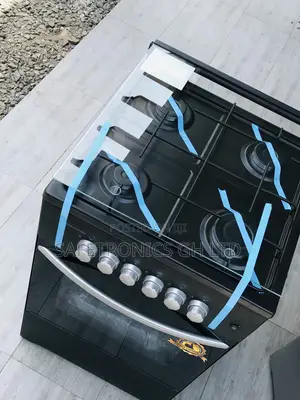 Adjustable Volcano 4 Gas Oven 50/50 Black Burner