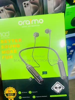 Quality Yet Affordable Oraimo Bluetooth Neckband.