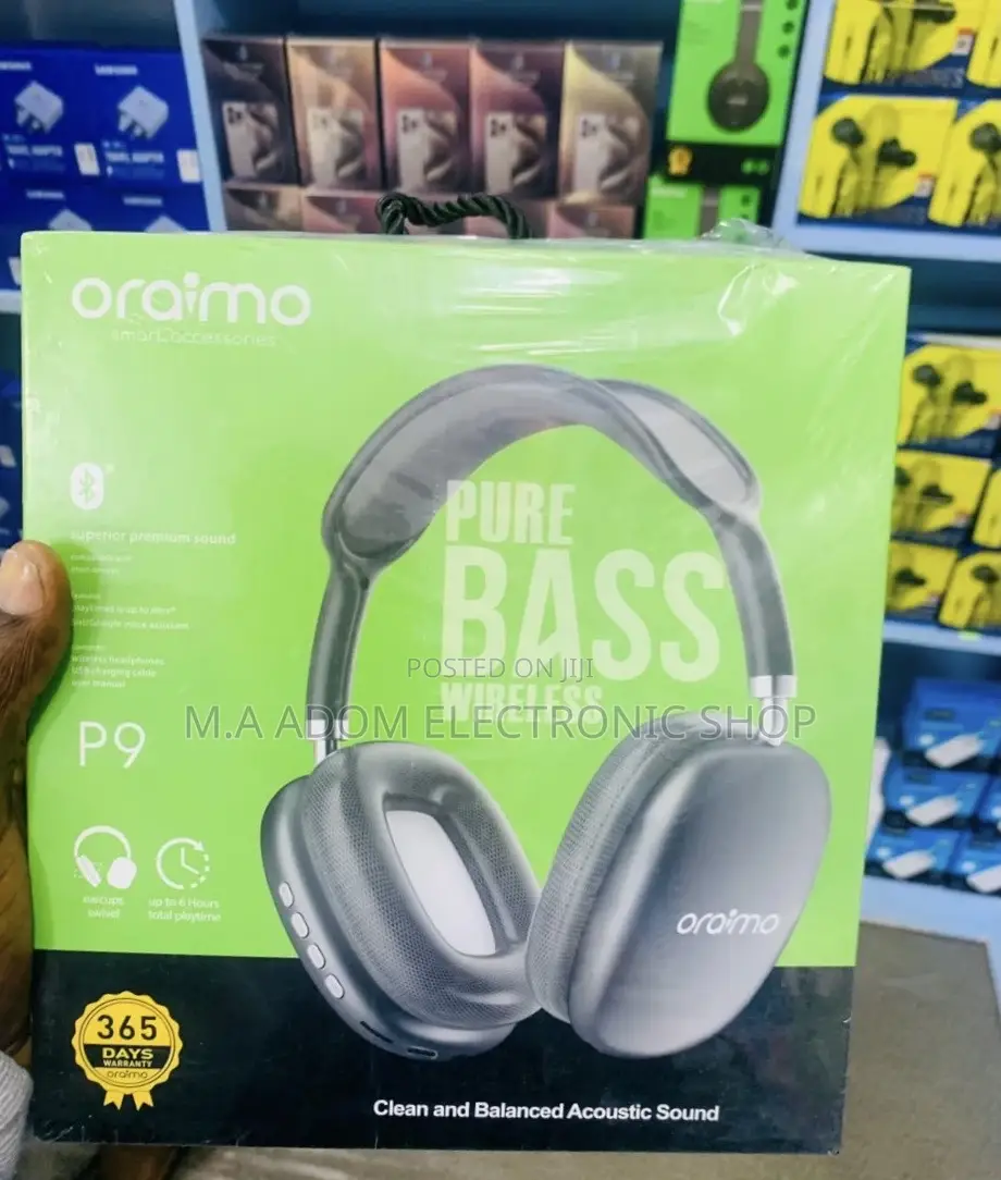 Order Oraimo Pure Bass Wireless Over-Ear Headphone 