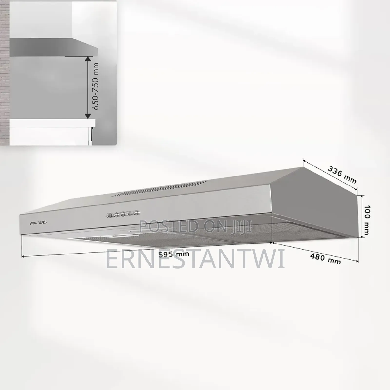 Under Cabinet Heat Extractor From Firegas, UK