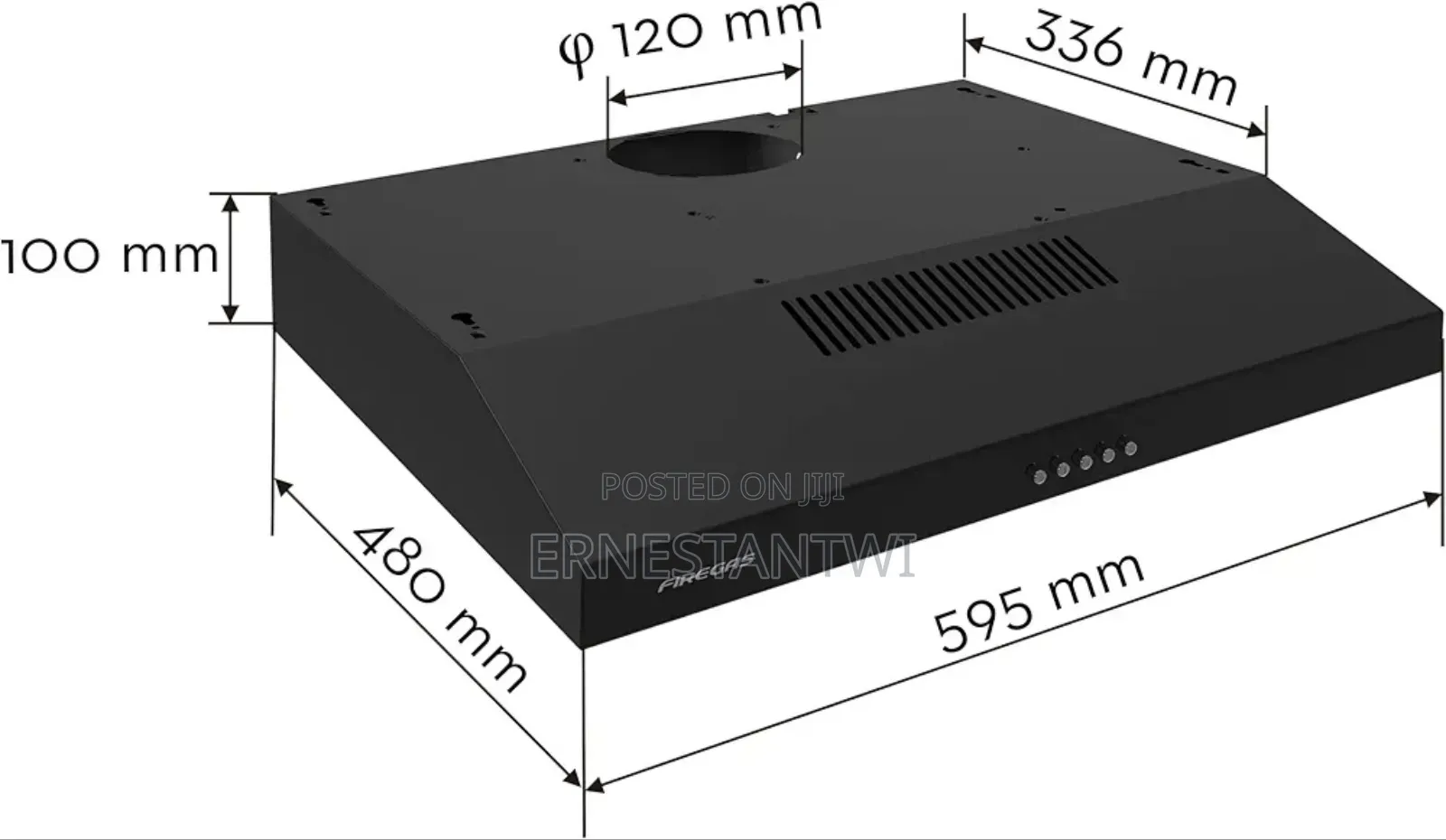Under Cabinet Heat Extractor From Firegas, UK