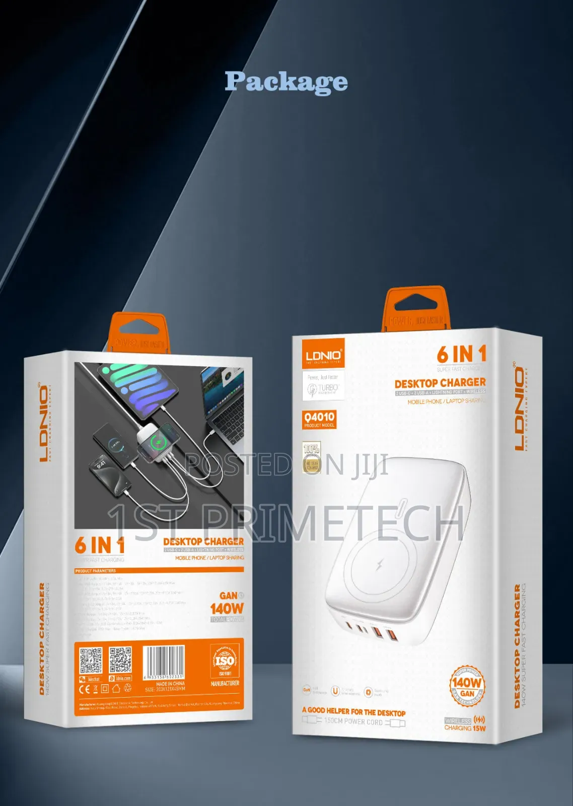 Ldnio 65w+35w+25w+15w Six Port Desktop Charger+Wireless