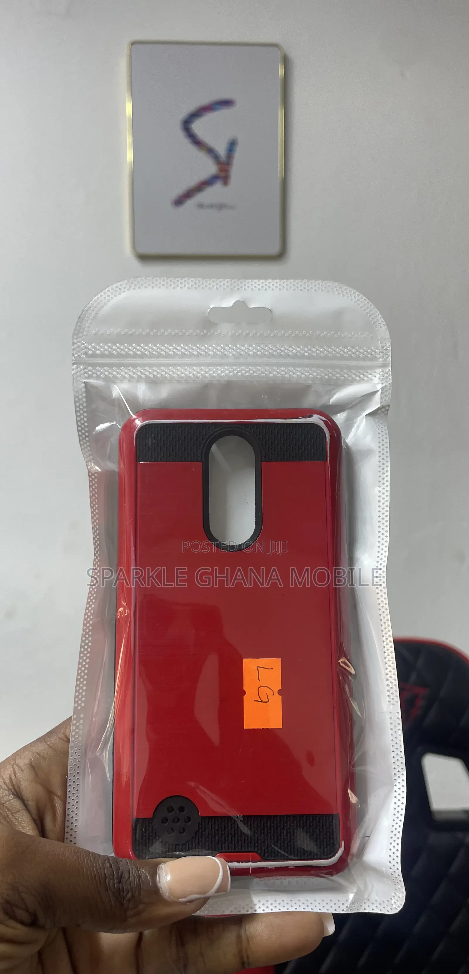 Cricket LG Fortune M153 (Rugged Case) Red Back Case