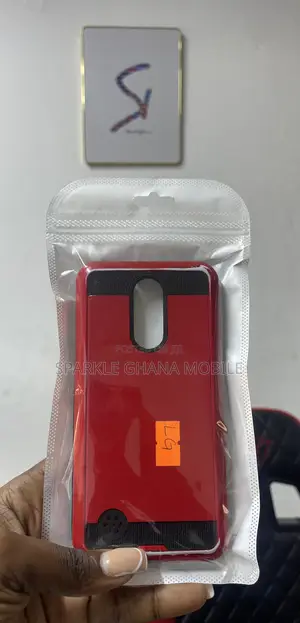 Cricket LG Fortune M153 (Rugged Case) Red Back Case
