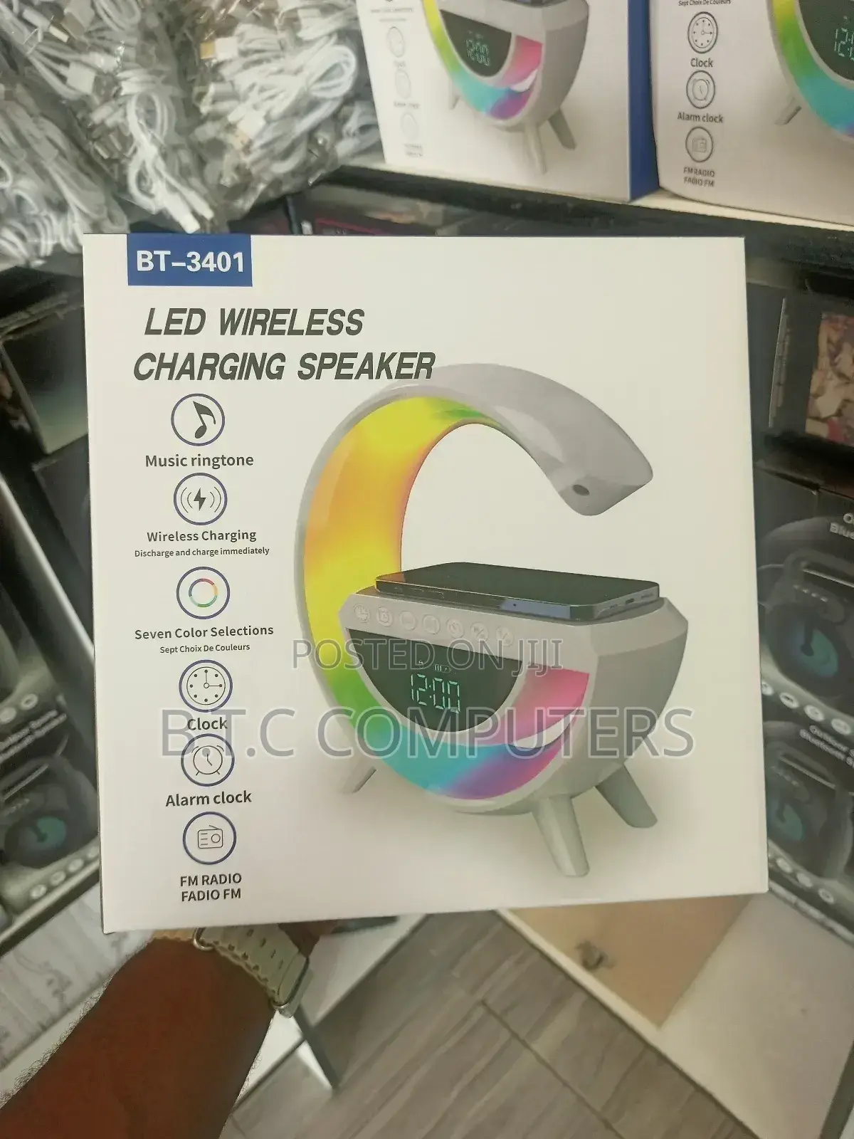 LED Wireless Charging Speaker