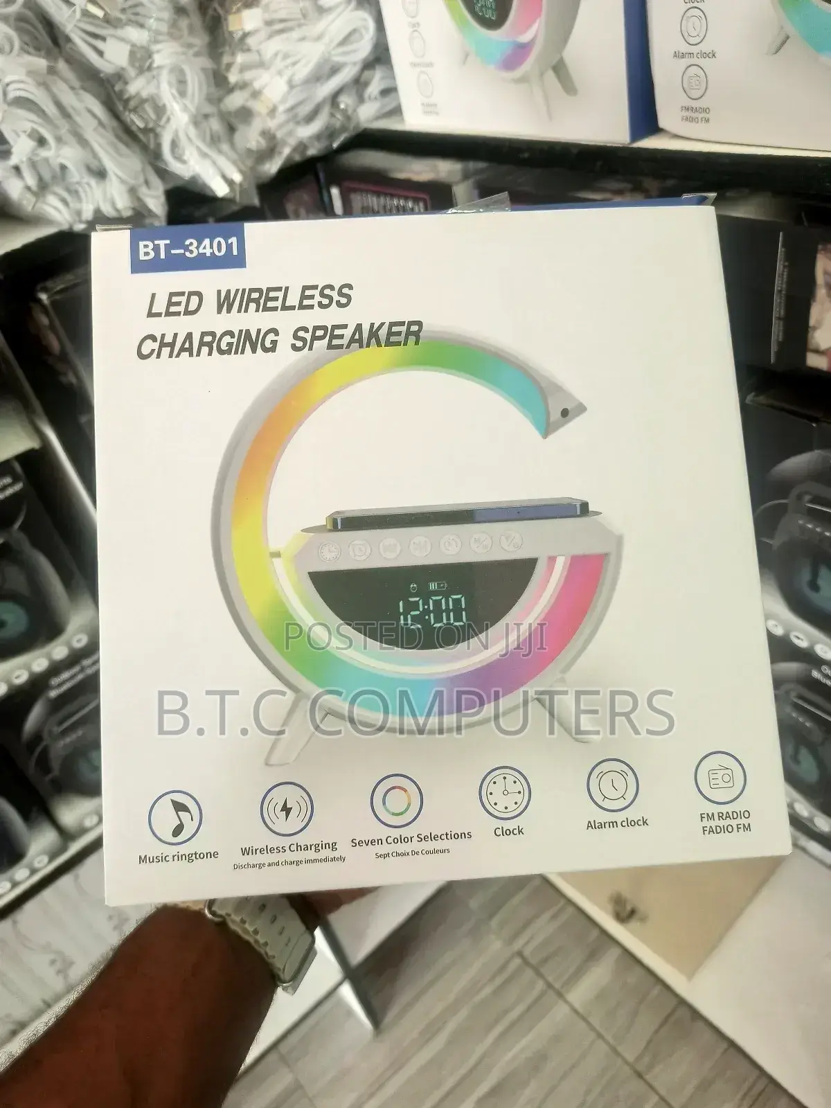 LED Wireless Charging Speaker