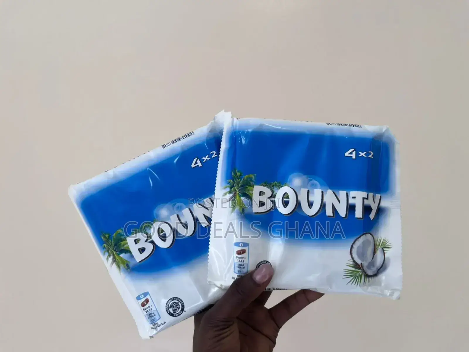 Bounty Chocolate Bar 4 PCS