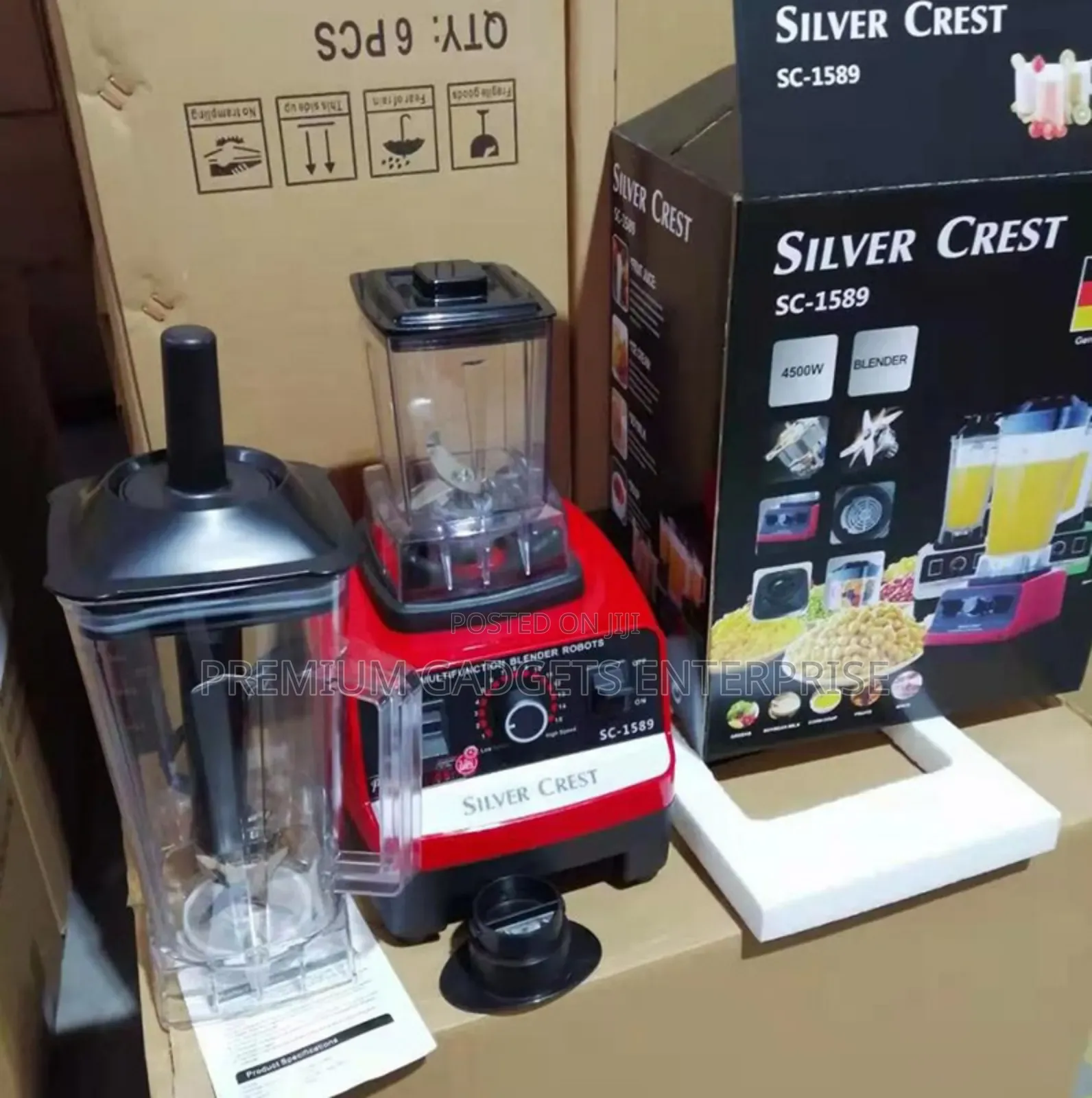 Silver Crest 4500W SC-1589 2-In1 2ltrs Blender/Grinder