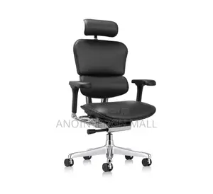 Executive Comfort Faux Leather Swivel Chair - Black