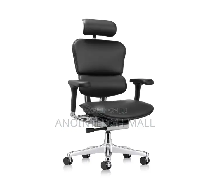 Executive Comfort Faux Leather Swivel Chair - Black
