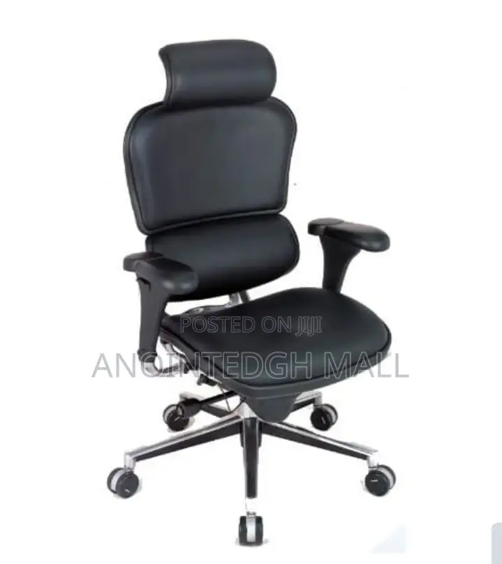 Executive Comfort Faux Leather Swivel Chair - Black