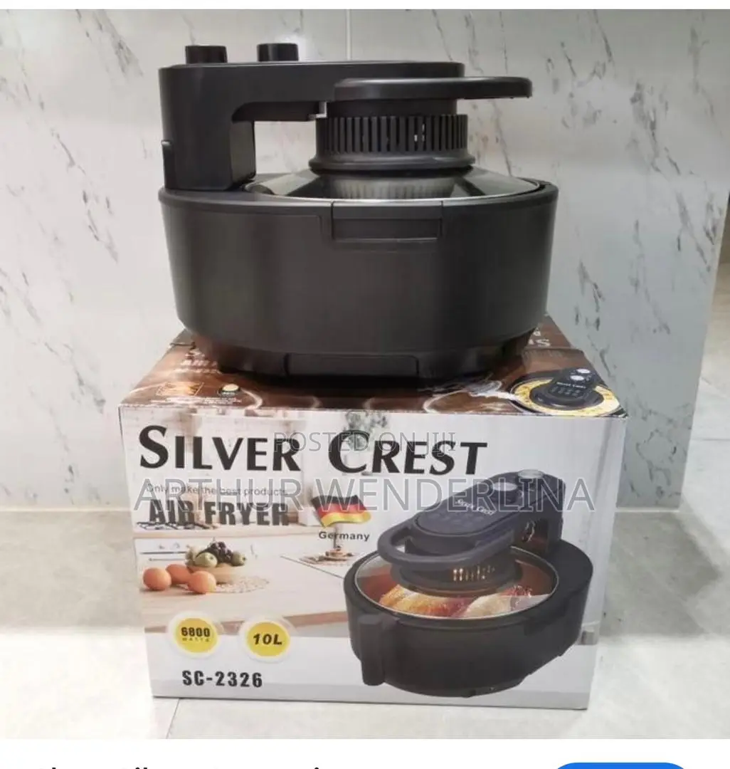 Silvercrest Extra Large Smart Air Fryer - 10 L - Black