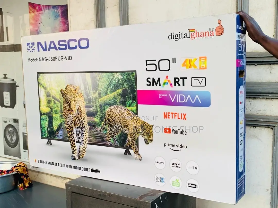 Order Classic Nasco 50” Digital Satellite Smart Tv.