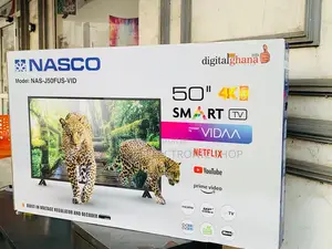 Sleek Nasco 50 Inch Digital Satellite Smart Television.