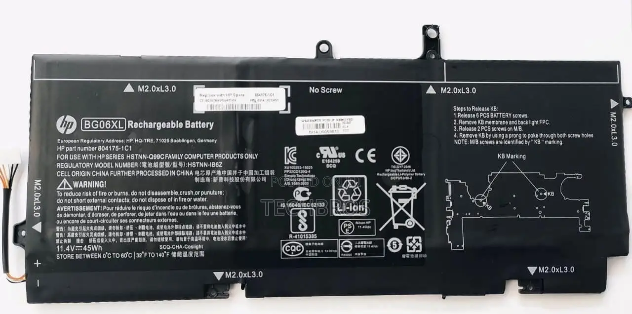 Original HP Battery BG06XL for Elitebook Folio 1040 G3