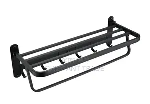 Flexible Towel Rack. Rod. Black. Gjs8802k / 308b