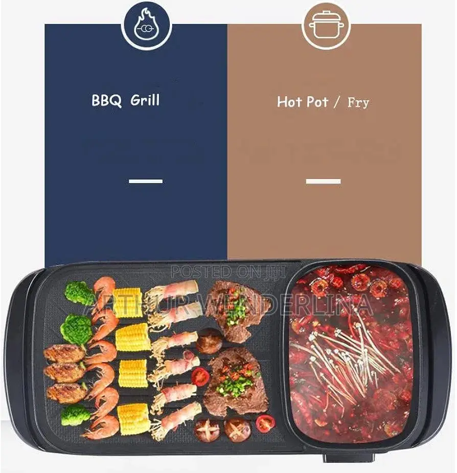 DSP 2 in 1 BBQ Electric Grill for Non-Stick 2500W
