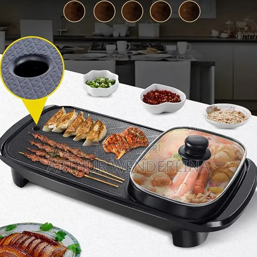 DSP 2 in 1 BBQ Electric Grill for Non-Stick 2500W
