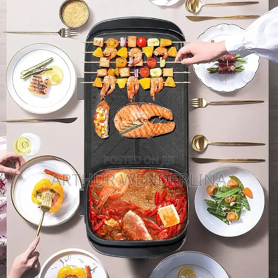 DSP 2 in 1 BBQ Electric Grill for Non-Stick 2500W