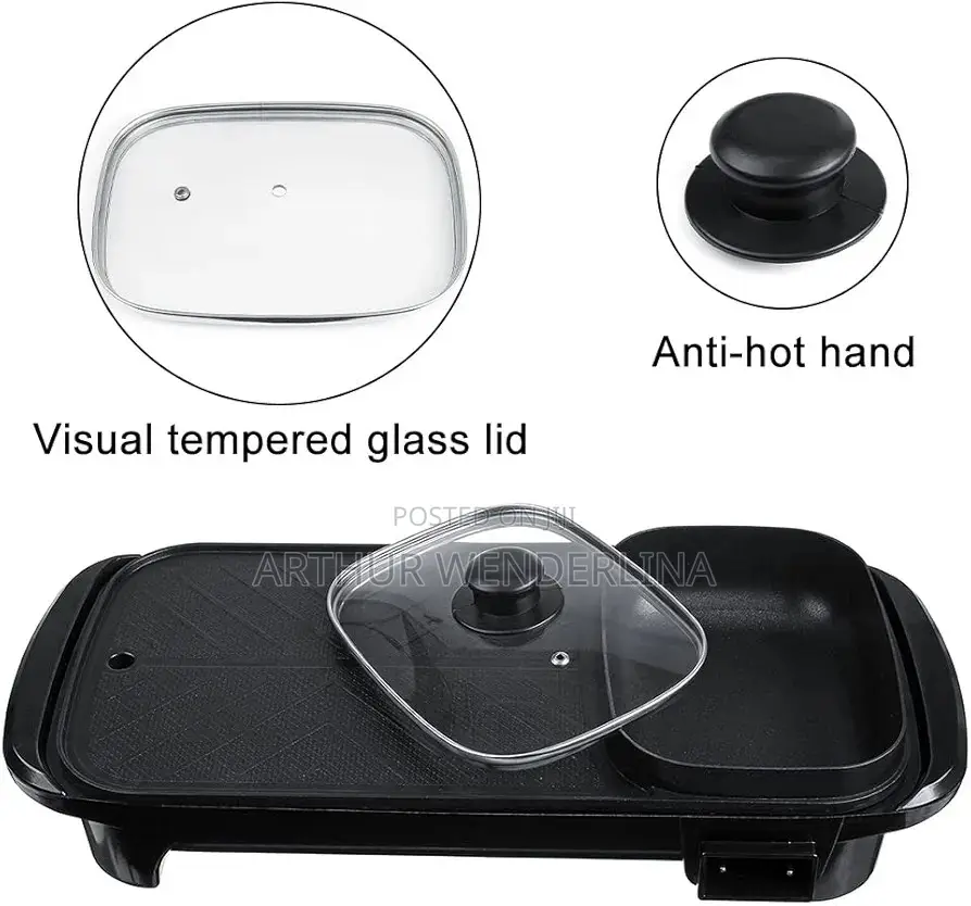 DSP 2 in 1 BBQ Electric Grill for Non-Stick 2500W