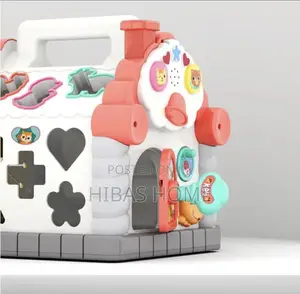Activity House Shape Sorter With Music/Light/Cubic Block