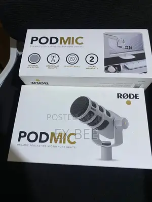 Rode Podmic White Podcasting Microphone