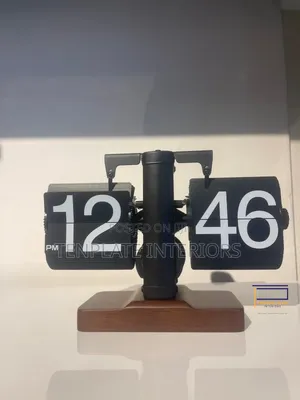 Retro Flip Clock Black