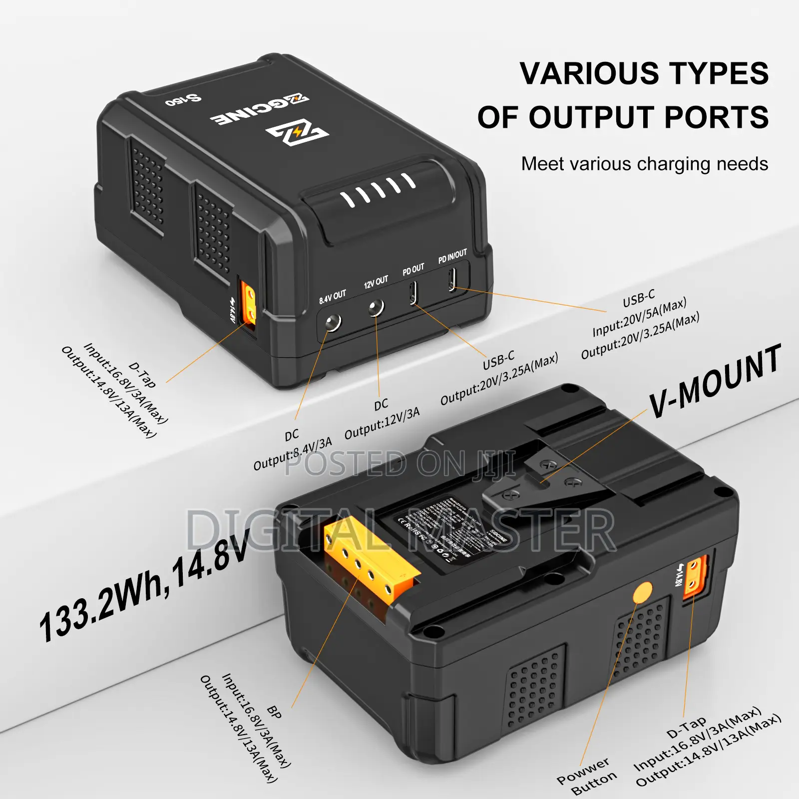 Zgcine Zg-S150 v-Mount Battery