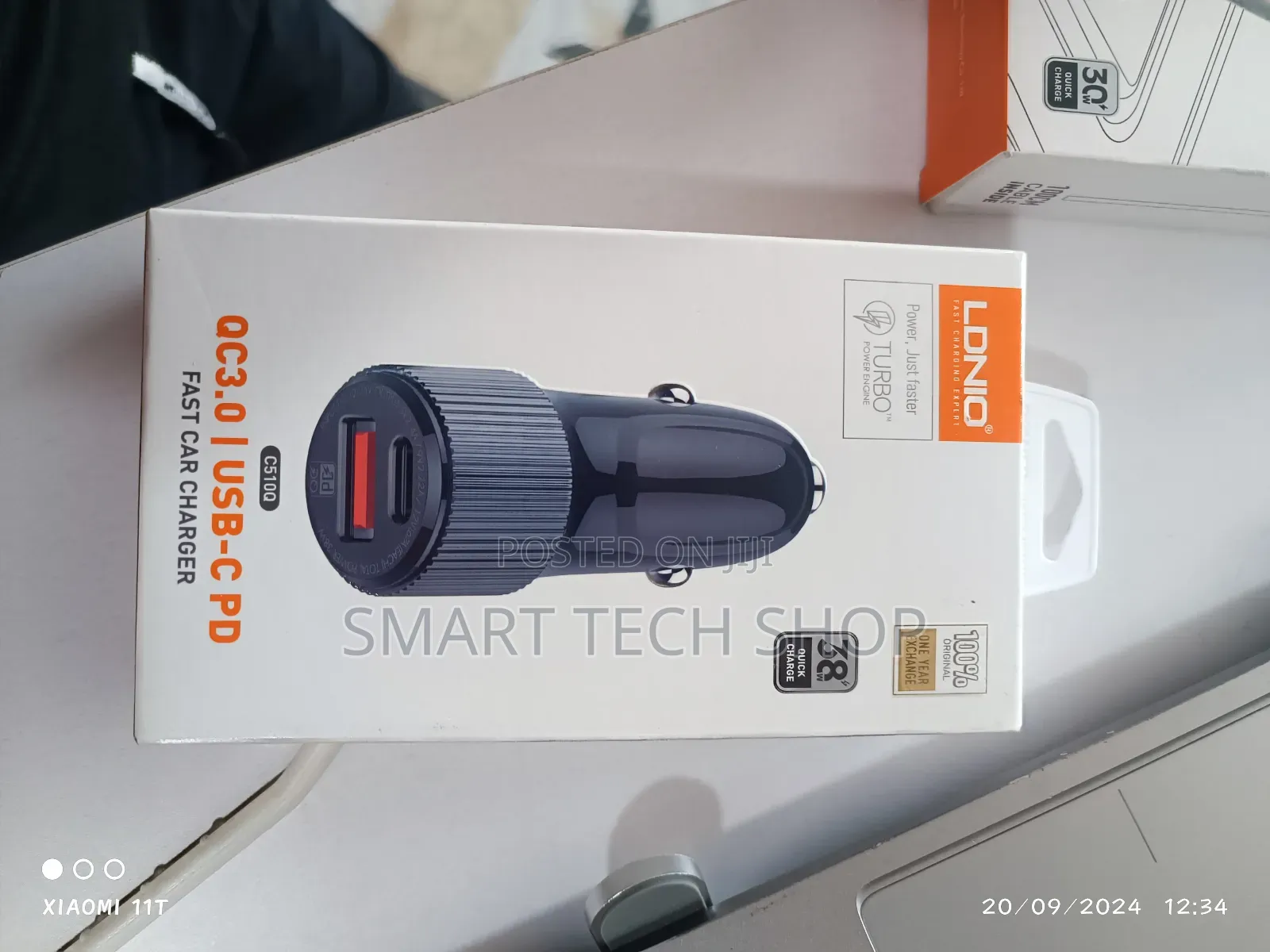 Ldnio 36 Watts Car Charger Type C and Usb Qc3.0 Quick Charge