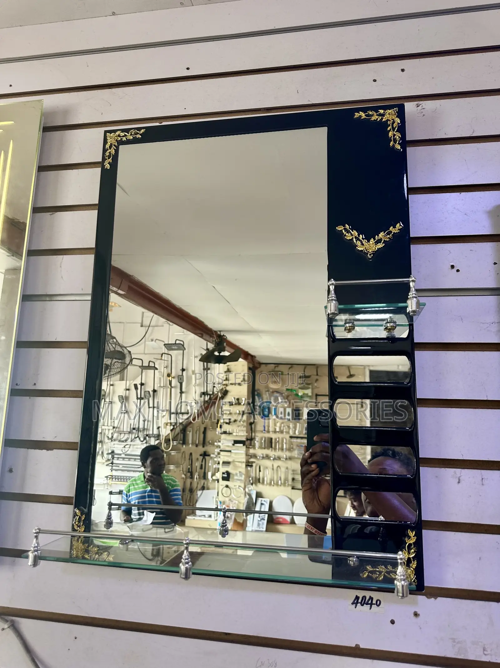 Black and Gold Mirror