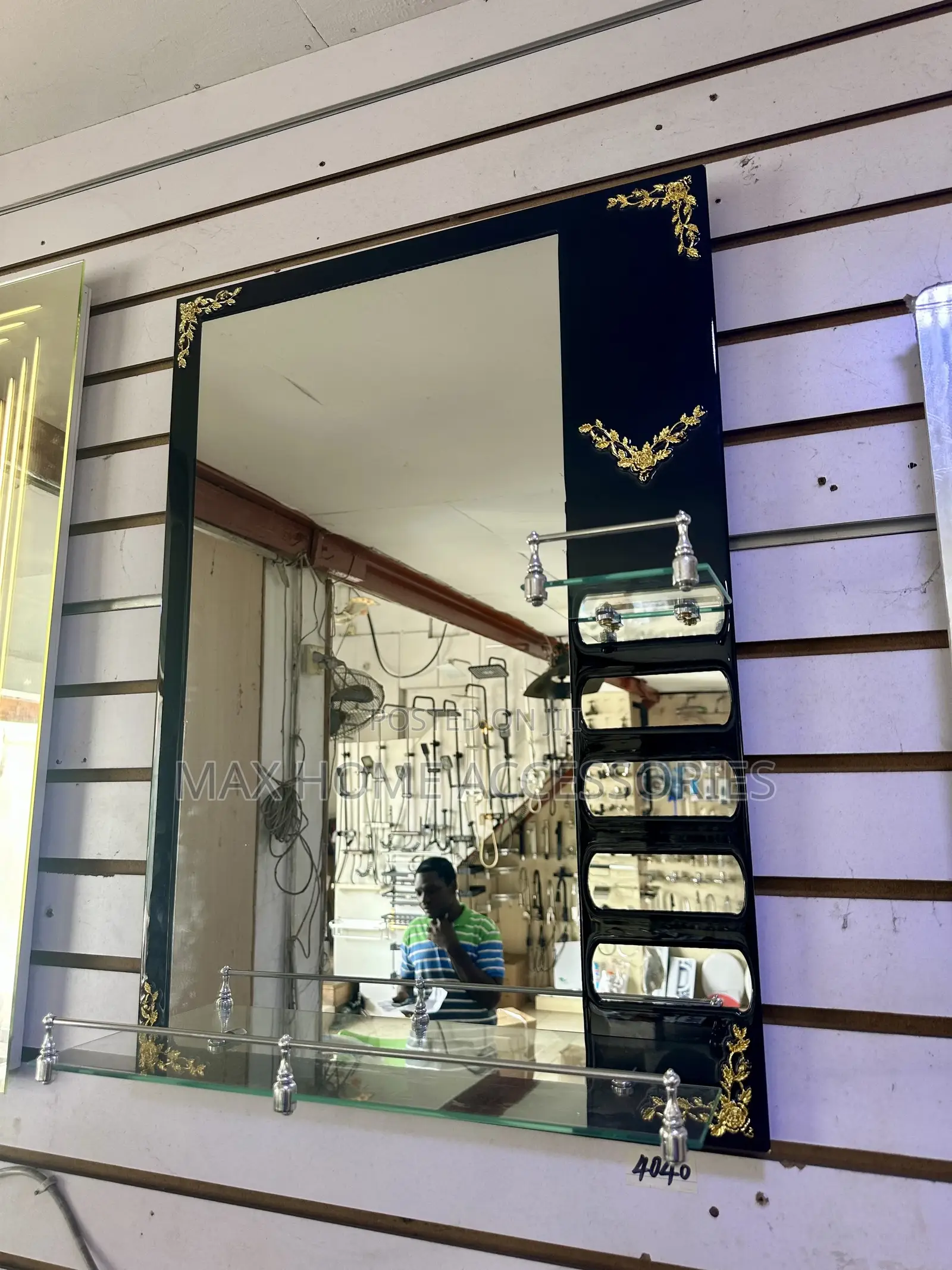 Black and Gold Mirror