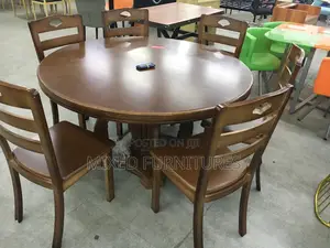 Dining Sets (Round Wooden Table )With 6 Chairs