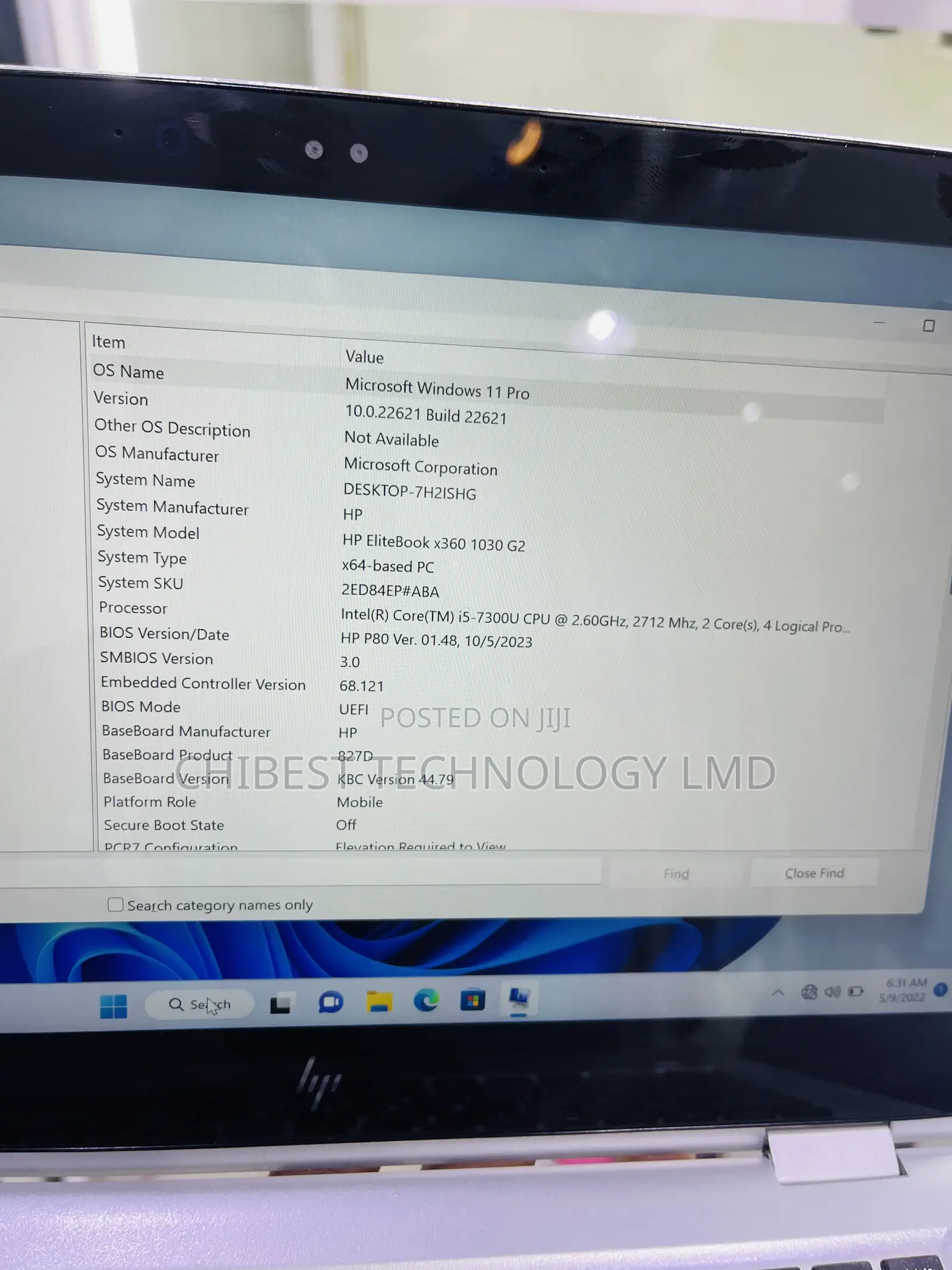 Laptop HP EliteBook X360 1030 G2 8GB Intel Core i5 SSD 256GB