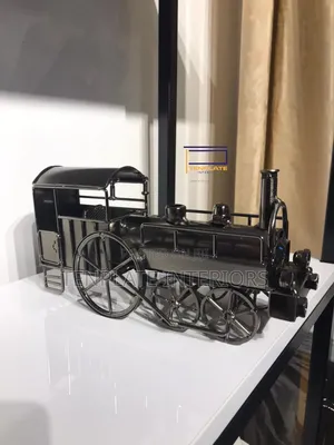 Retro Metal Train Decor
