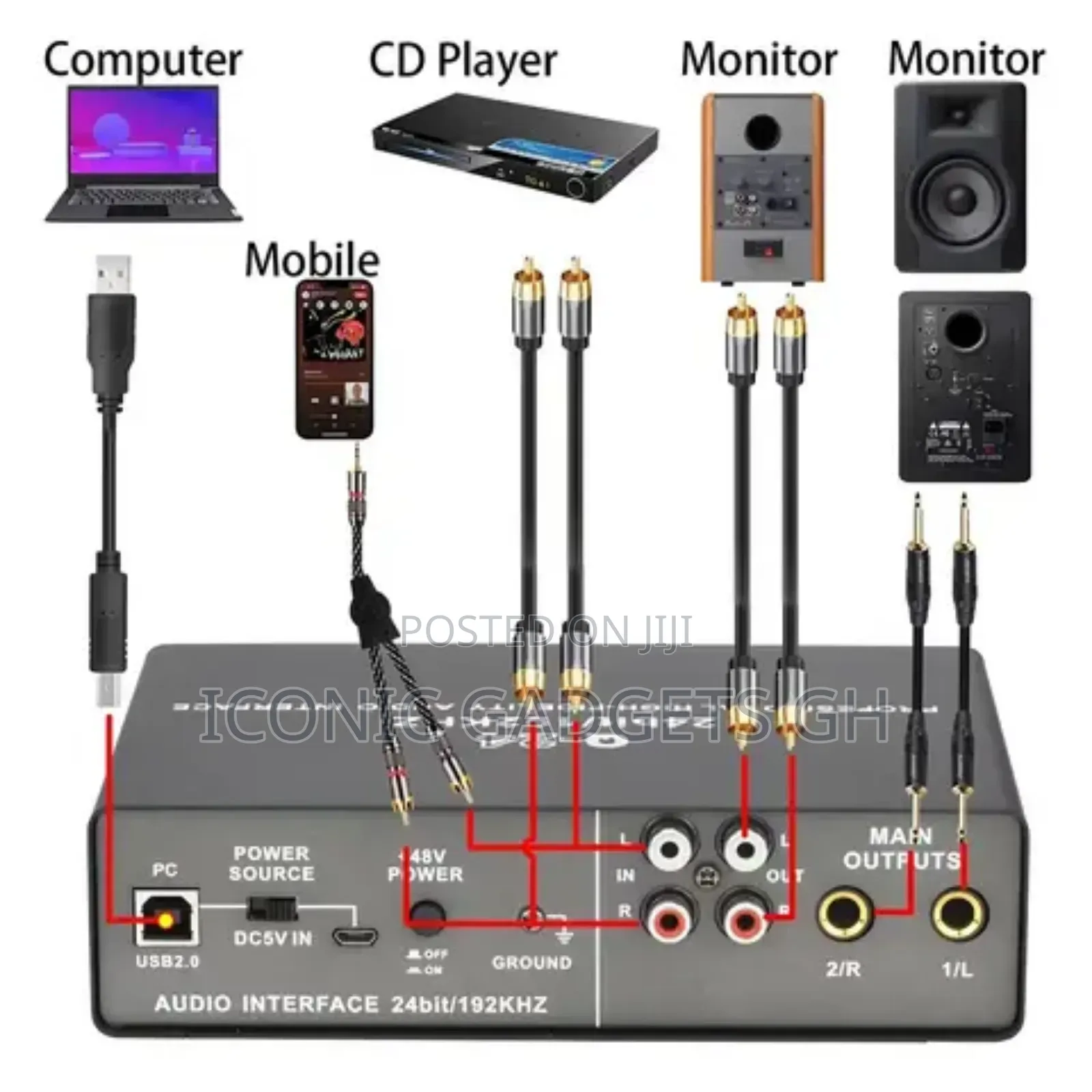 Q-22 Phantom Powered USB Audio Sound Card