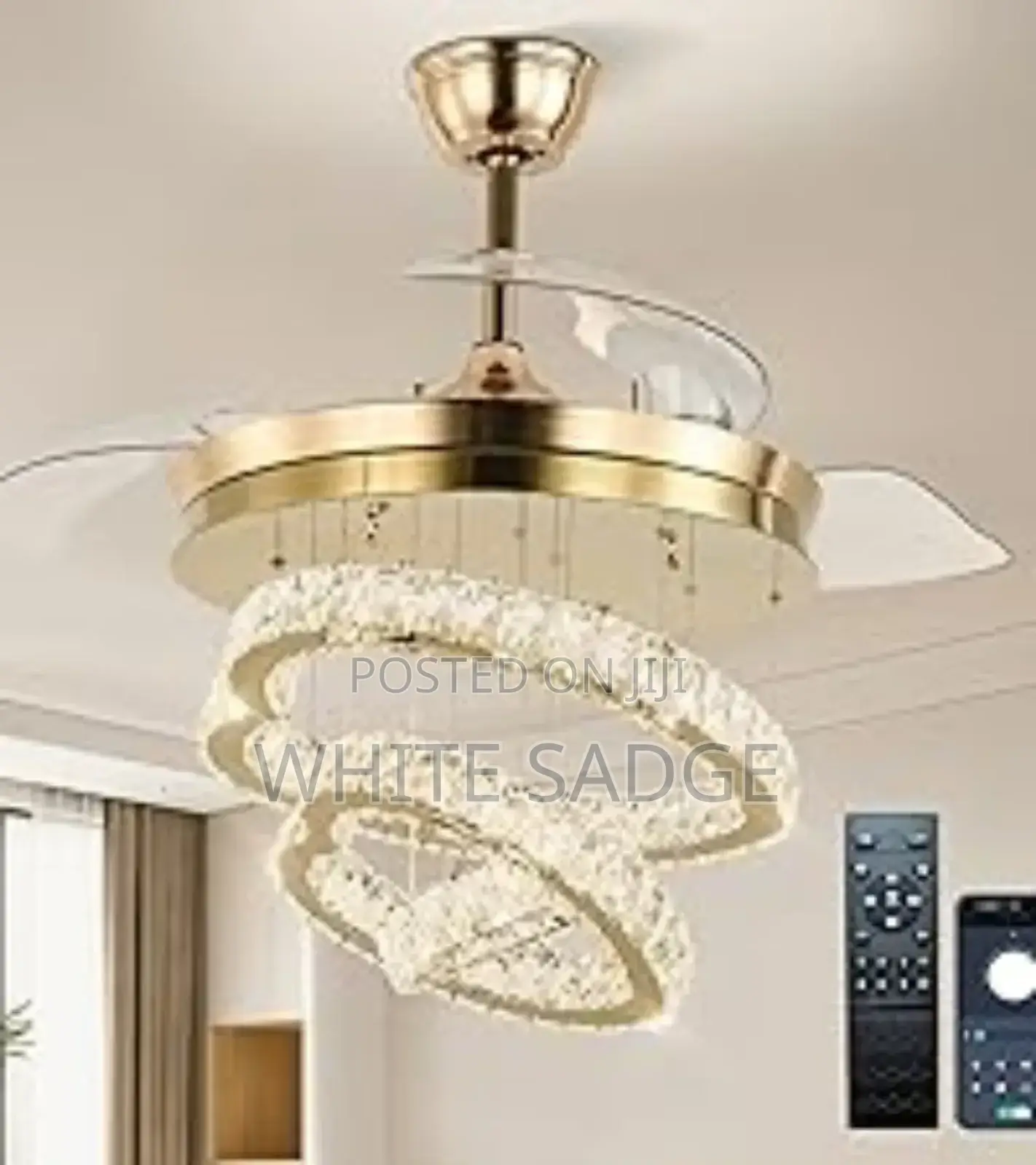 3layer Chandelier Fan Light With Remote Controller