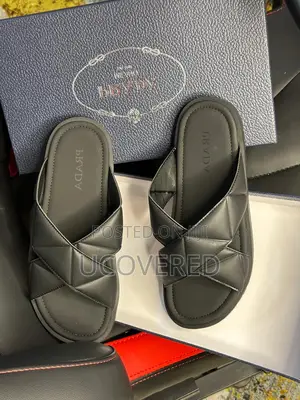 Prada Leather Men’S Slippers