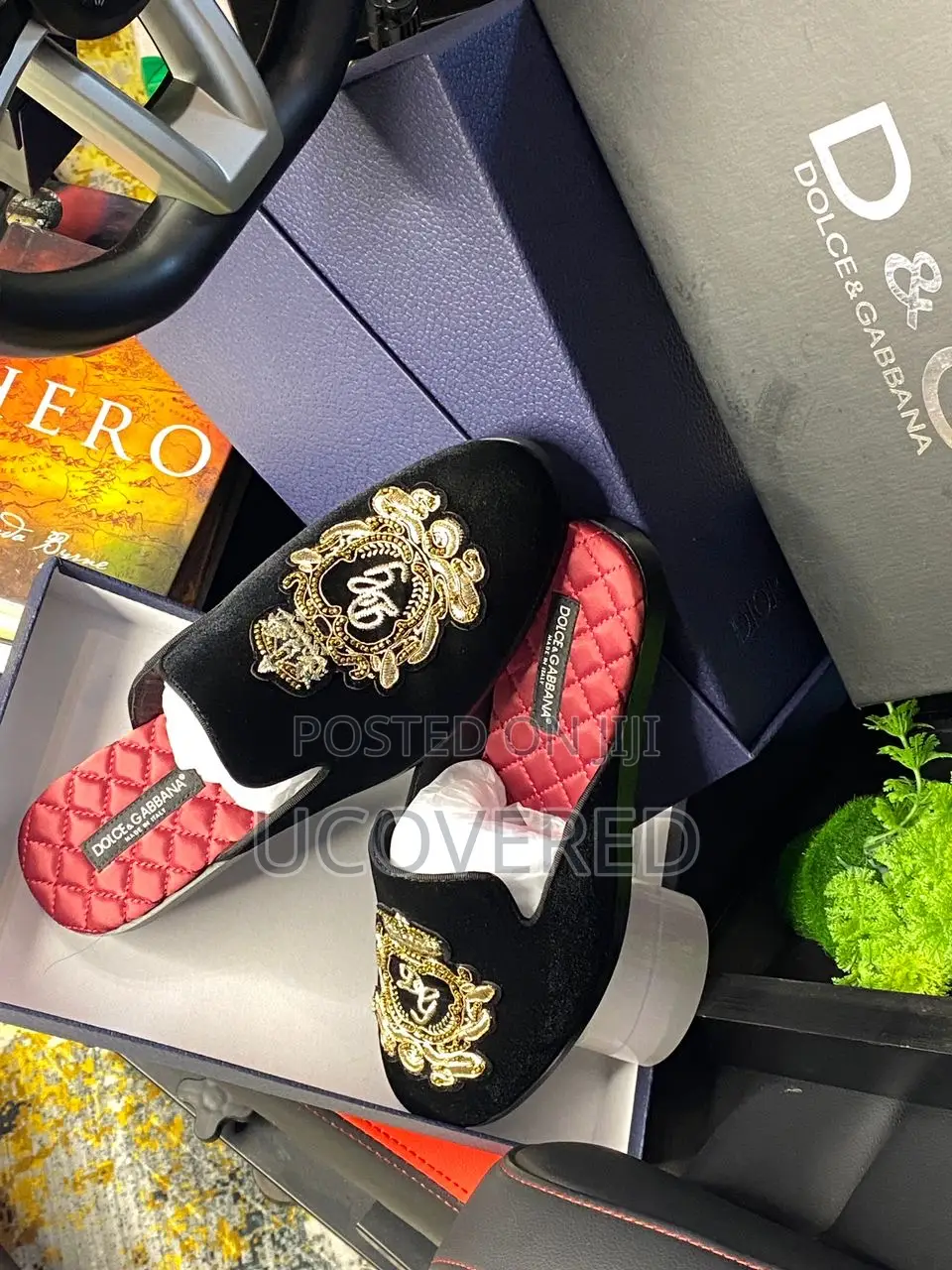 Dolce Gabbana Suede Half Shoe