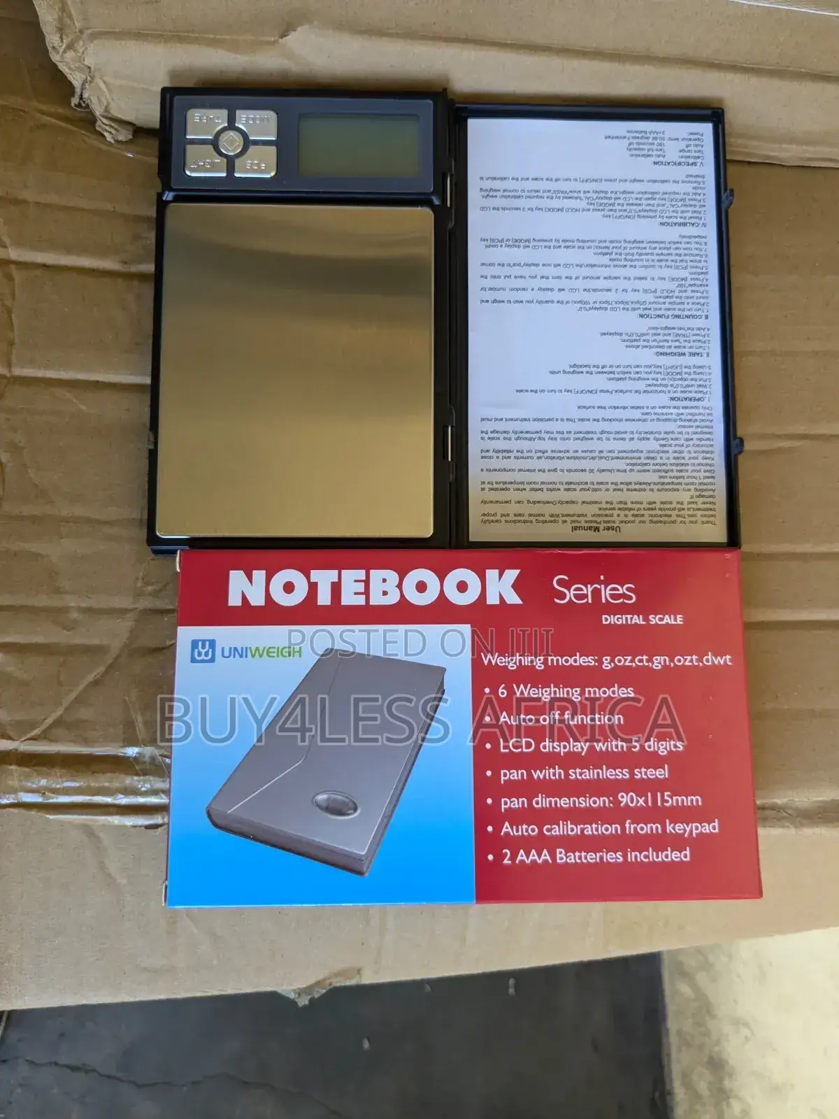 Notebook Digital Scale