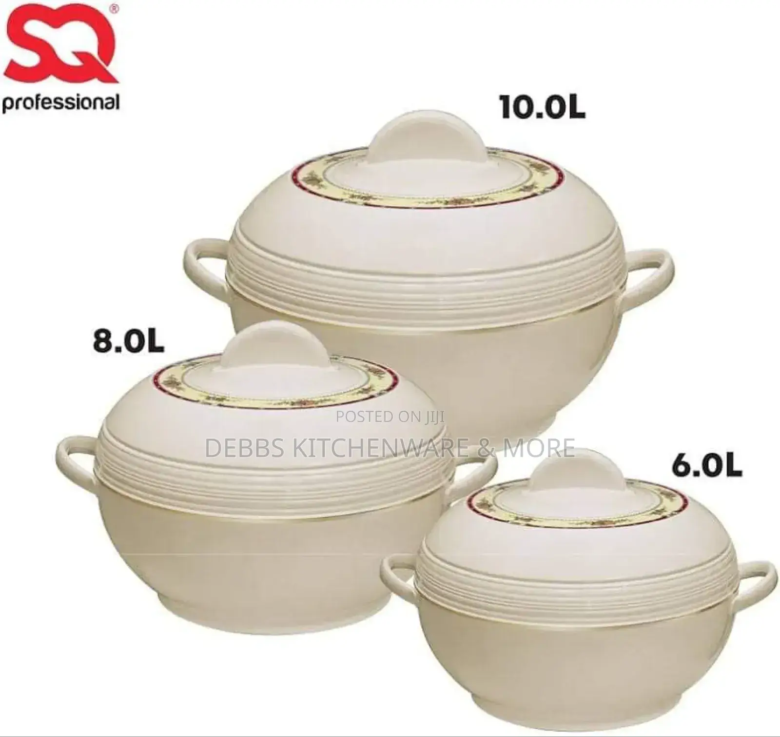 Casserole Set Insulated Food Warmer 3pcs Large Size