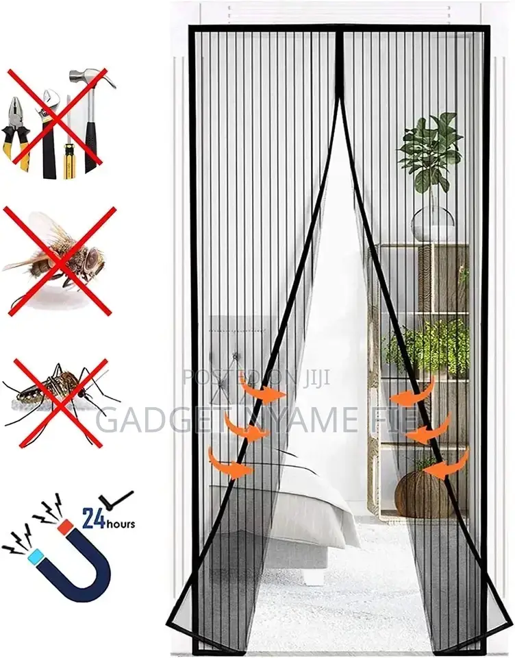 Anti Mosquitoes/Insects Magnetic Mesh Door Screen (210*120)