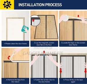 Anti Mosquitoes/Insects Magnetic Mesh Door Screen (210*120)