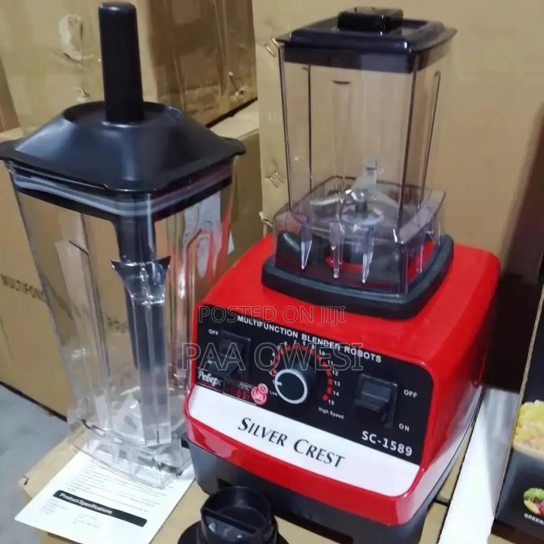 Household 2 in 1 Silver Crest Blender(In Stock)