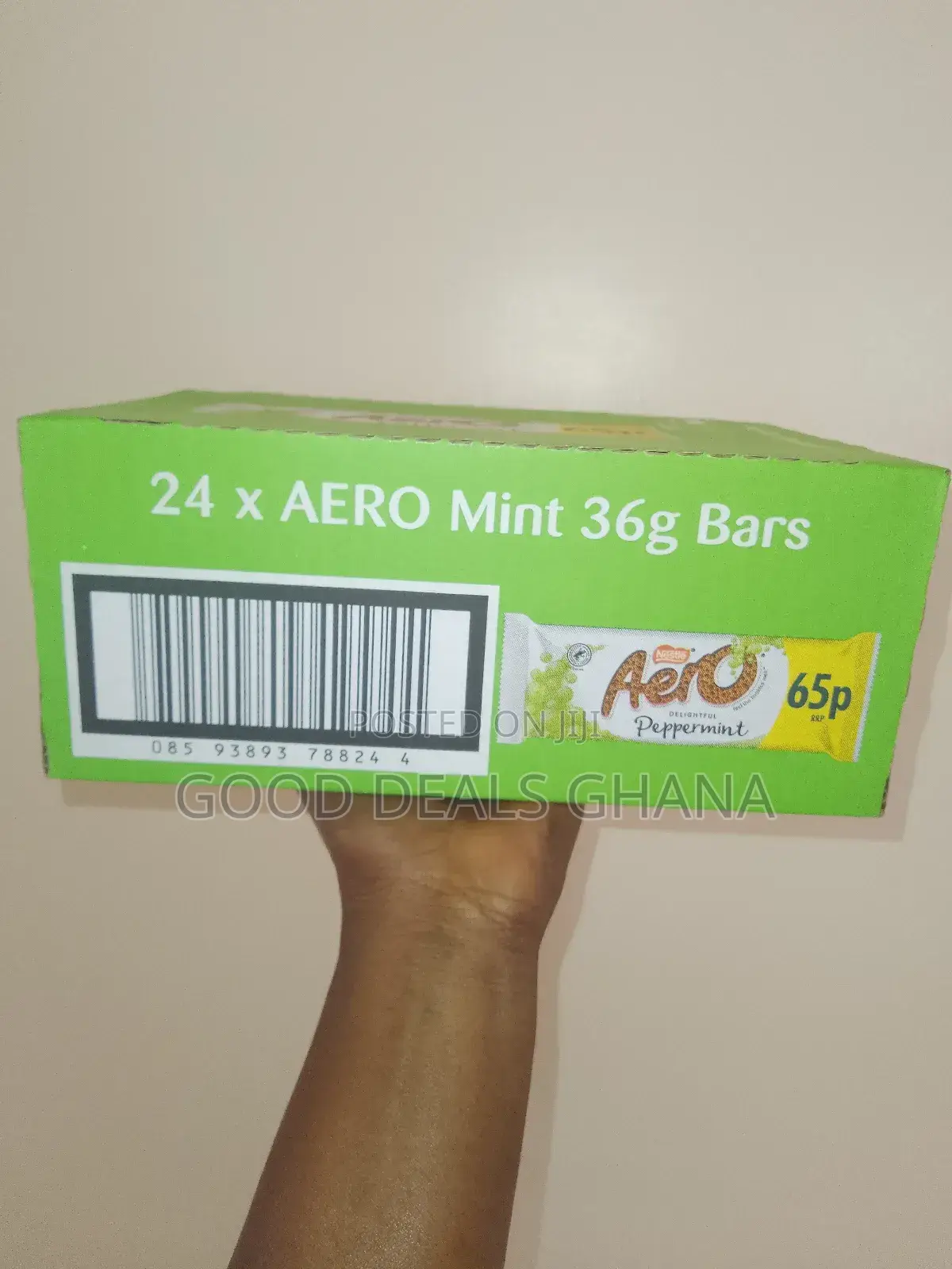 Aero Bubble Peppermint Choco Bar 24X36G