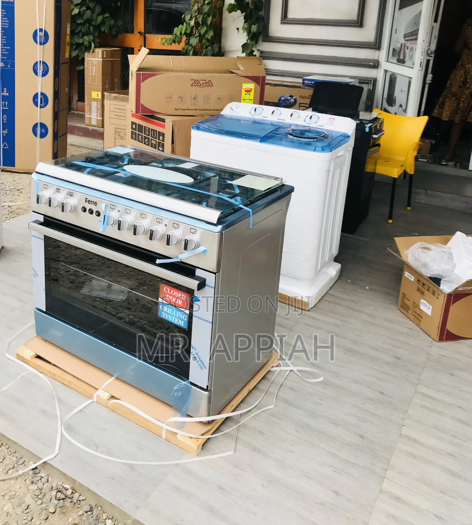 Order Ferre 60by90 Gas Oven 4 Gas + 2 Electric Cooker.