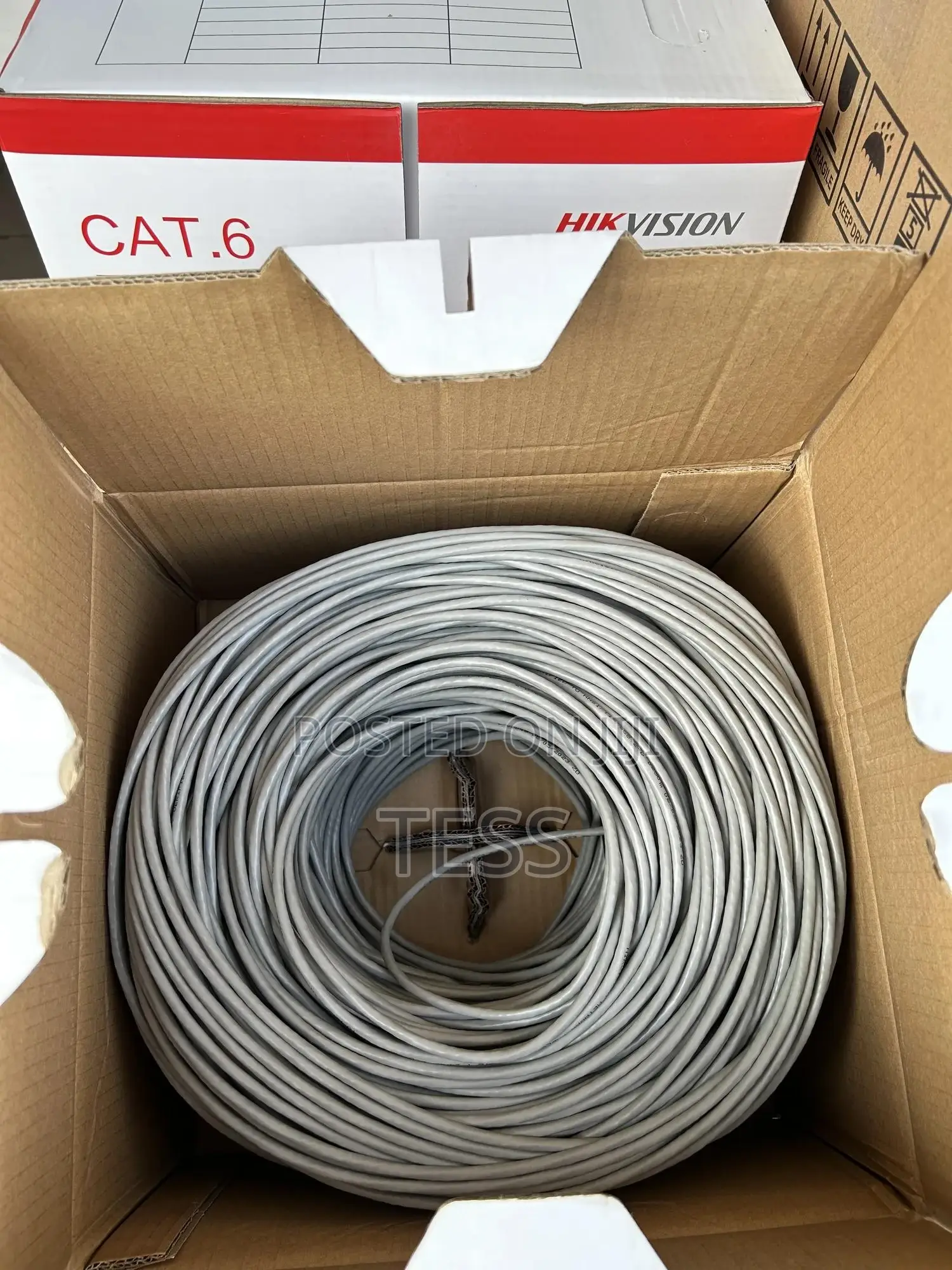 Hikvision Pure Copper Cat6 Network Cable 24AWG DS-1LNGUTCO